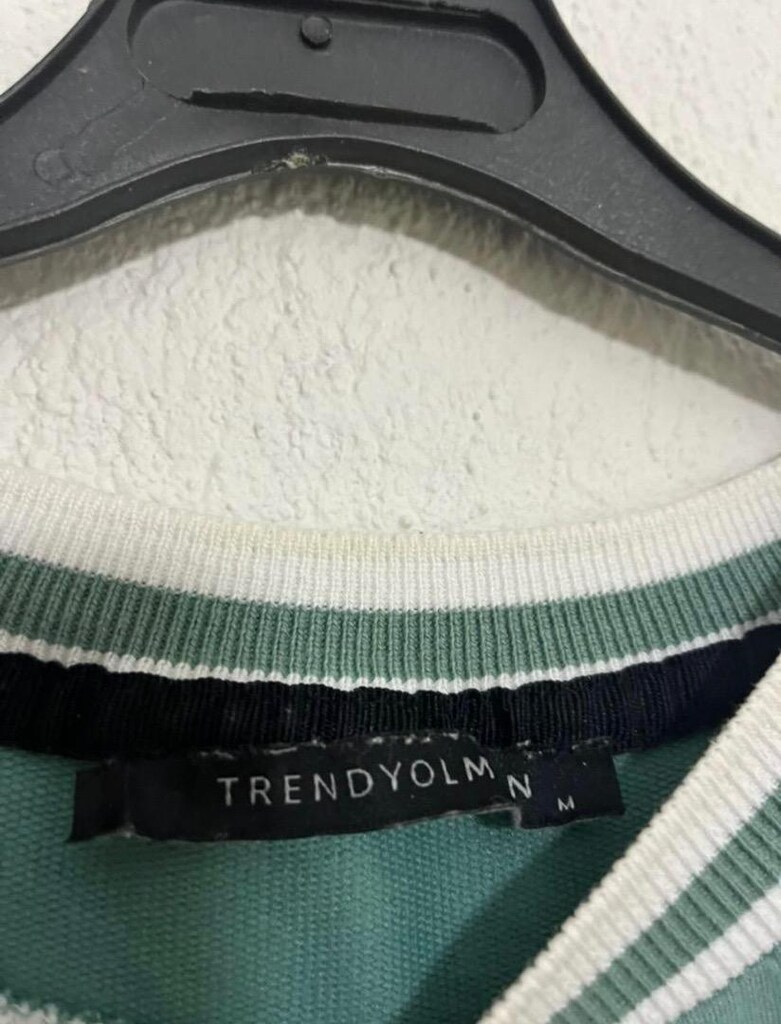 Trendyol man erkek su yeşili sweatshirt - 3
