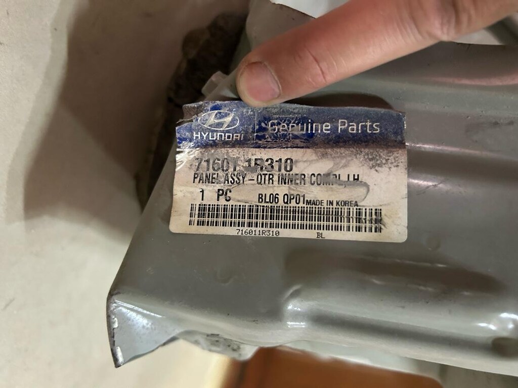 HYUNDAİ ACCENT BLUE SOL ARKA ÇAMURLUK İÇ SACI 716011R310 - 4