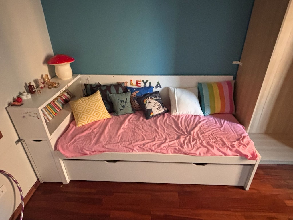 IKEA FLAXA Karyola + Kitaplıklı Başlık + Çekmece + Yatak - 2