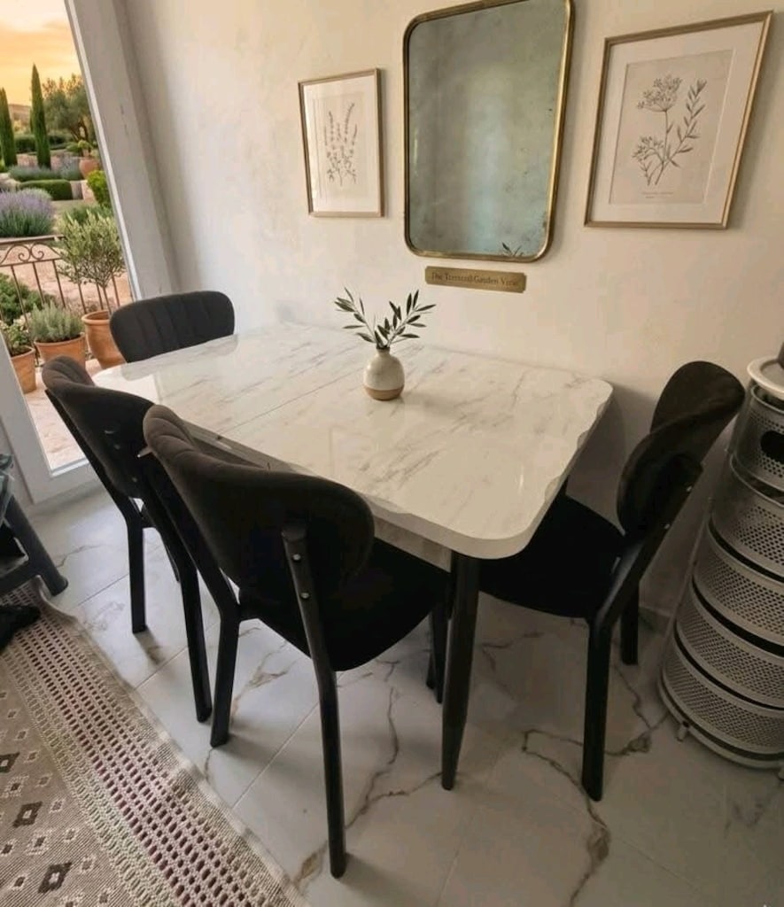 İMALATTAN KISA SÜRELİĞİNE KAÇMAZ KAMPANYA MASA VE 4 ADET SANDALYE - 7