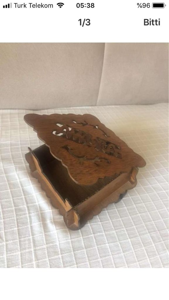 El emeği Ahşap Peçetelik - 5
