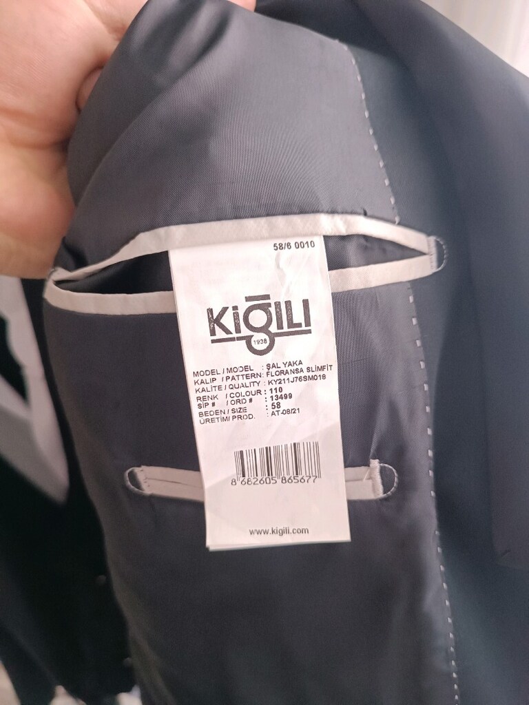 Kiğılı damatlık 58 beden — görsel 2/4