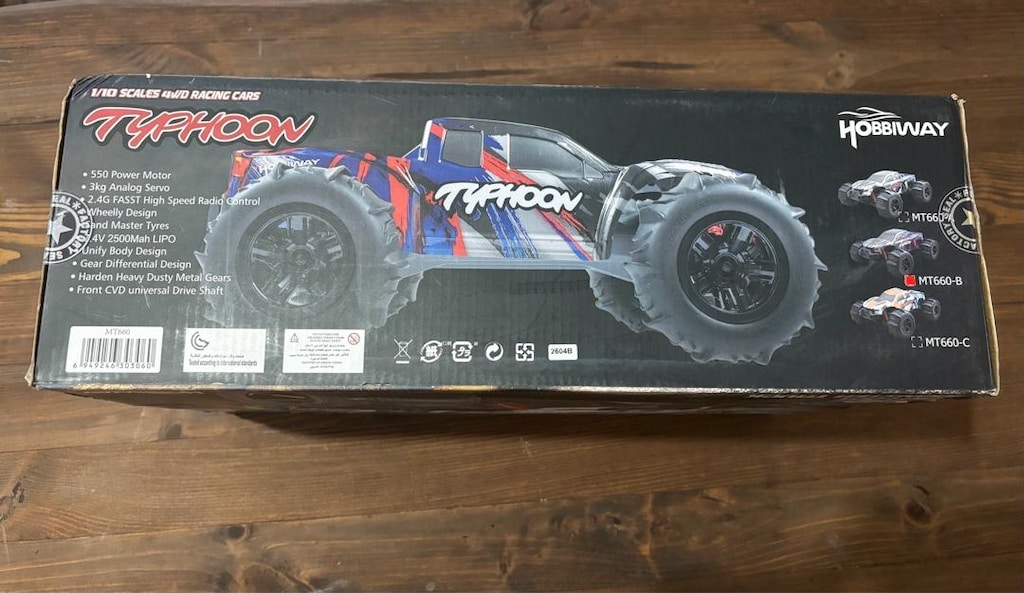 HOBBIWAY TYPHOON MT660 – 1/10 4WD MONSTER TRUCK - 9