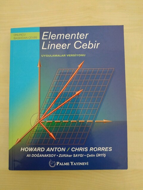 elementar lineer Cebir yazar Howard anton orijinal renkli resimli 1 a*