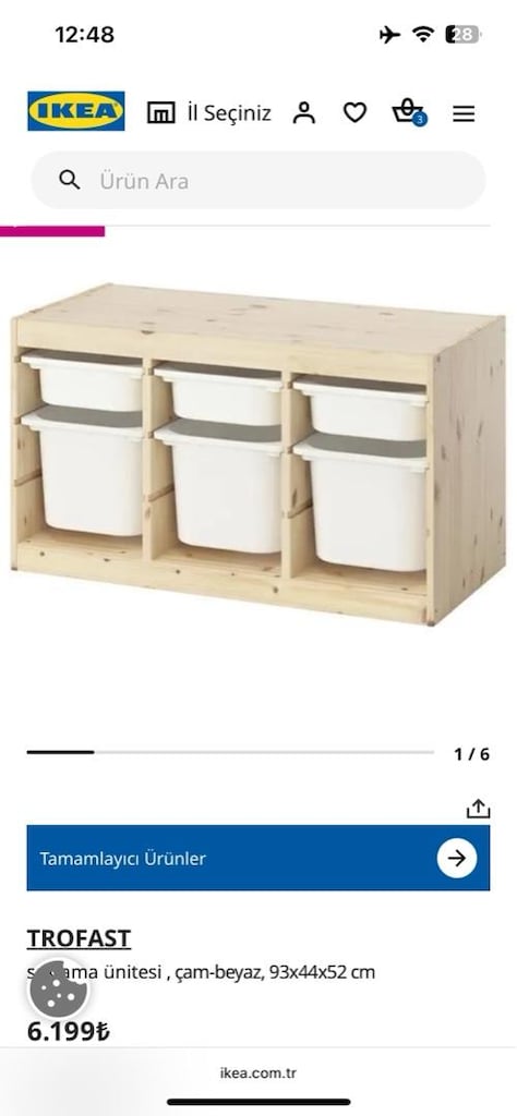 ikea trofast çam oyuncak dolabı - 3