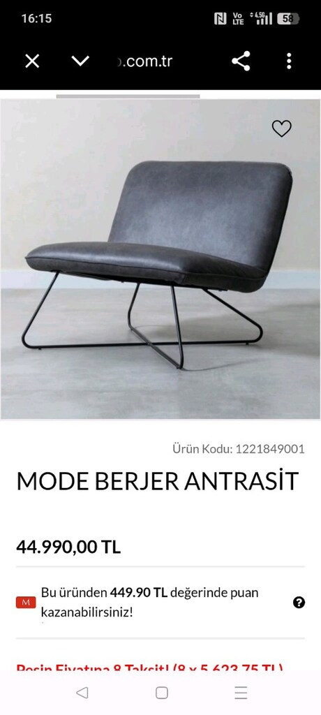 Mudo Berjer Deri Koltuk