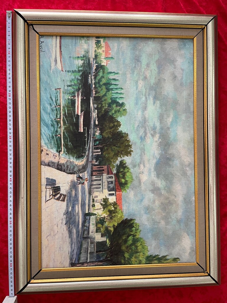 Asker Ressam Rüstem Avcıl İmzalı Yağlıboya Peyzaj (67x52 cm) - 2