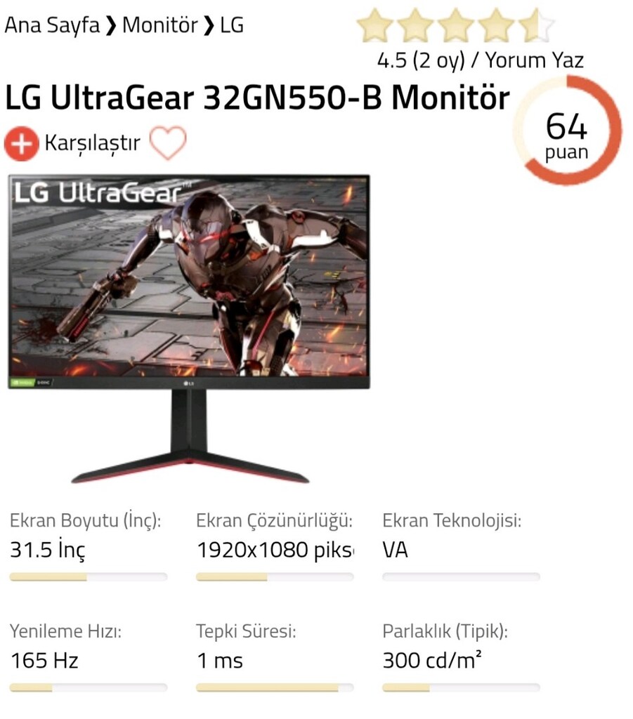 32 inch Monitör - 4