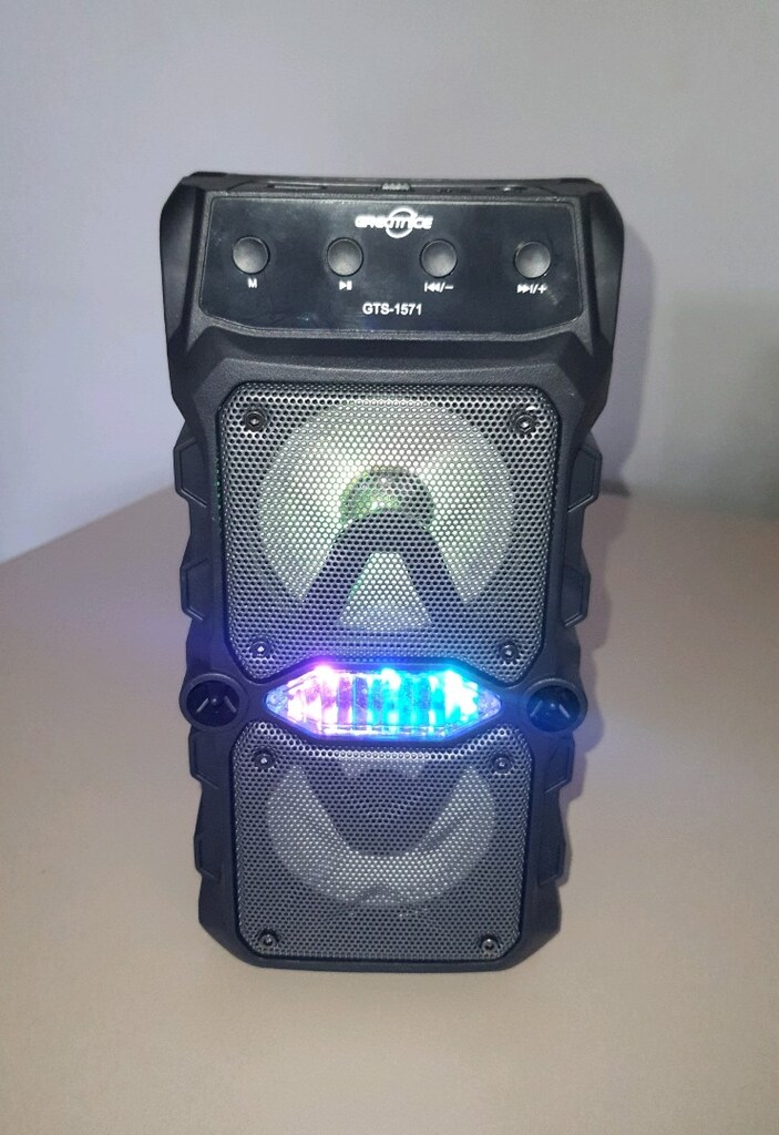 Bluetooth hoparlör mikrofonlu rgb ışıklı şarjlı ses bombası,extra bass - 15