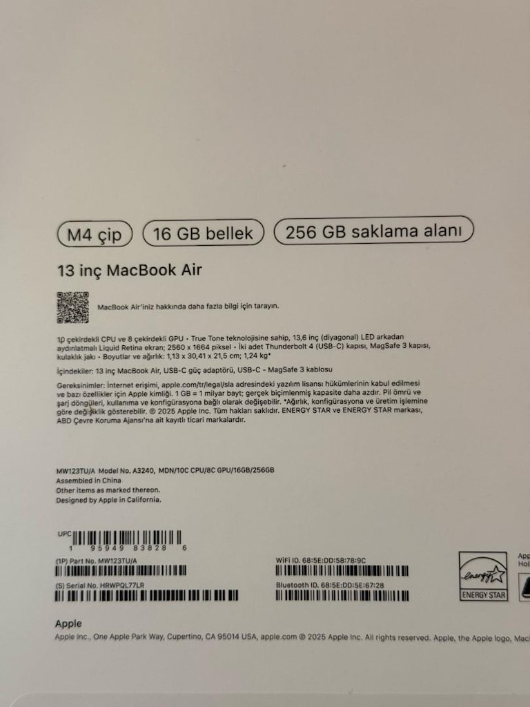 MacBook Air M4 256GB Hatasız - 7