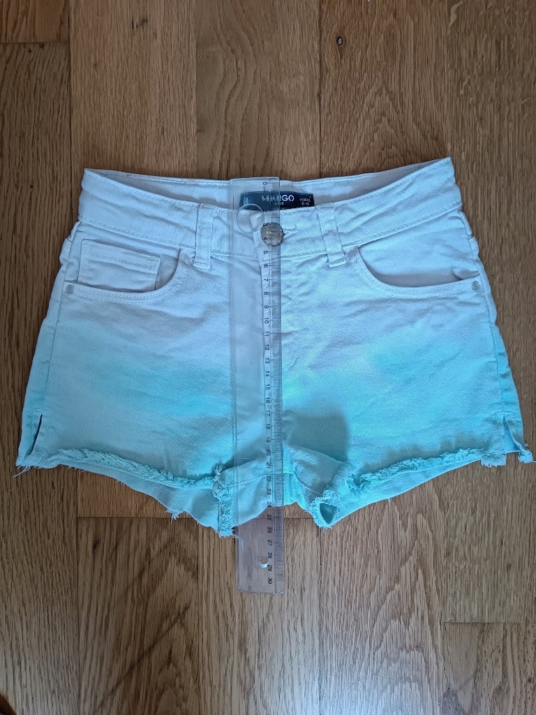 9-10 yaş,MANGO, KIZ ÇOCUK Likralı kot şort - 4