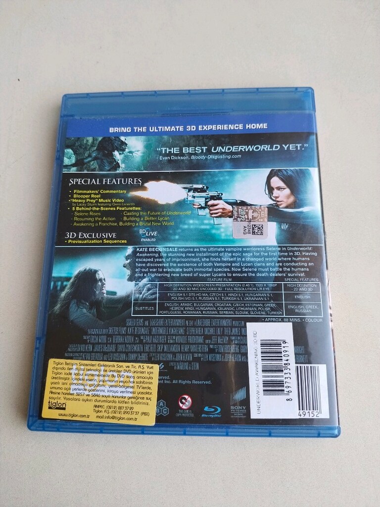 orijinal blu ray 3d ve 2d - 3