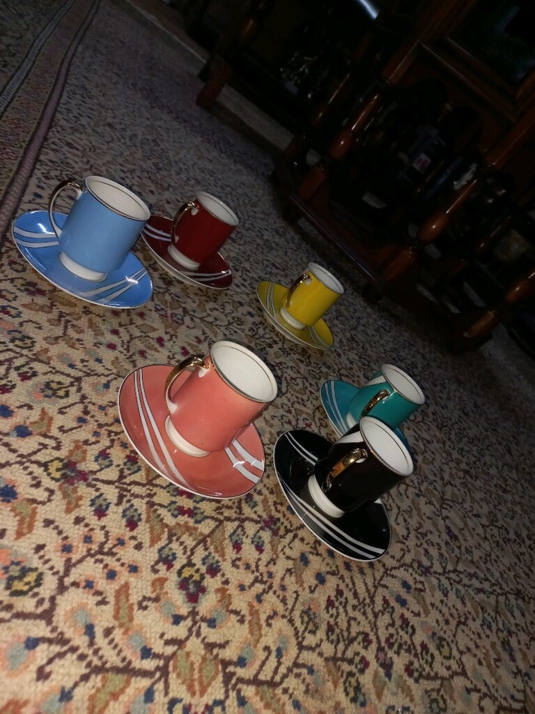 Antika Kahve Fincanı Takımı 1960's RARE & Koleksiyon - 9