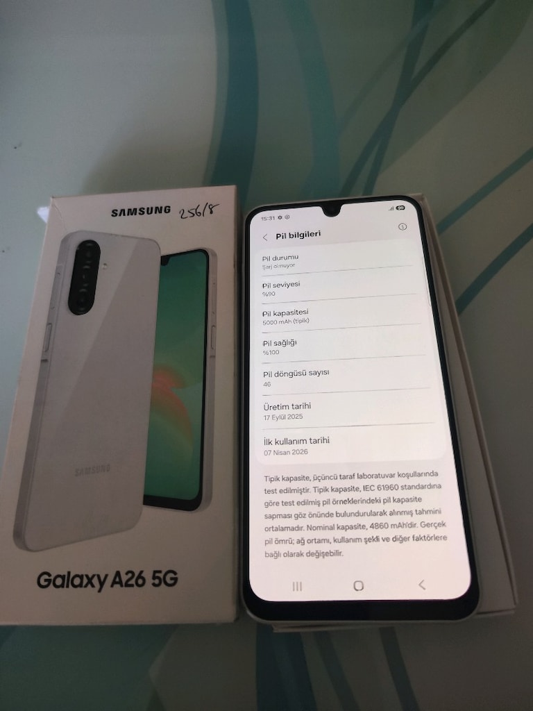 KARTA TAKSİT 07.04.2028 GARANTİLİ SAMSUNG A26 5G 8/256 GB KUTU FATURAL - 5