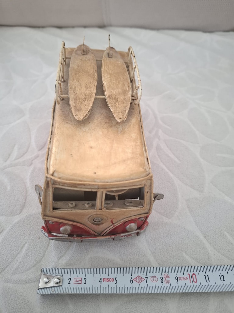 Dekoratif Metal Minibüs Vintage Vosvos TENEKE KARAVAN - 2