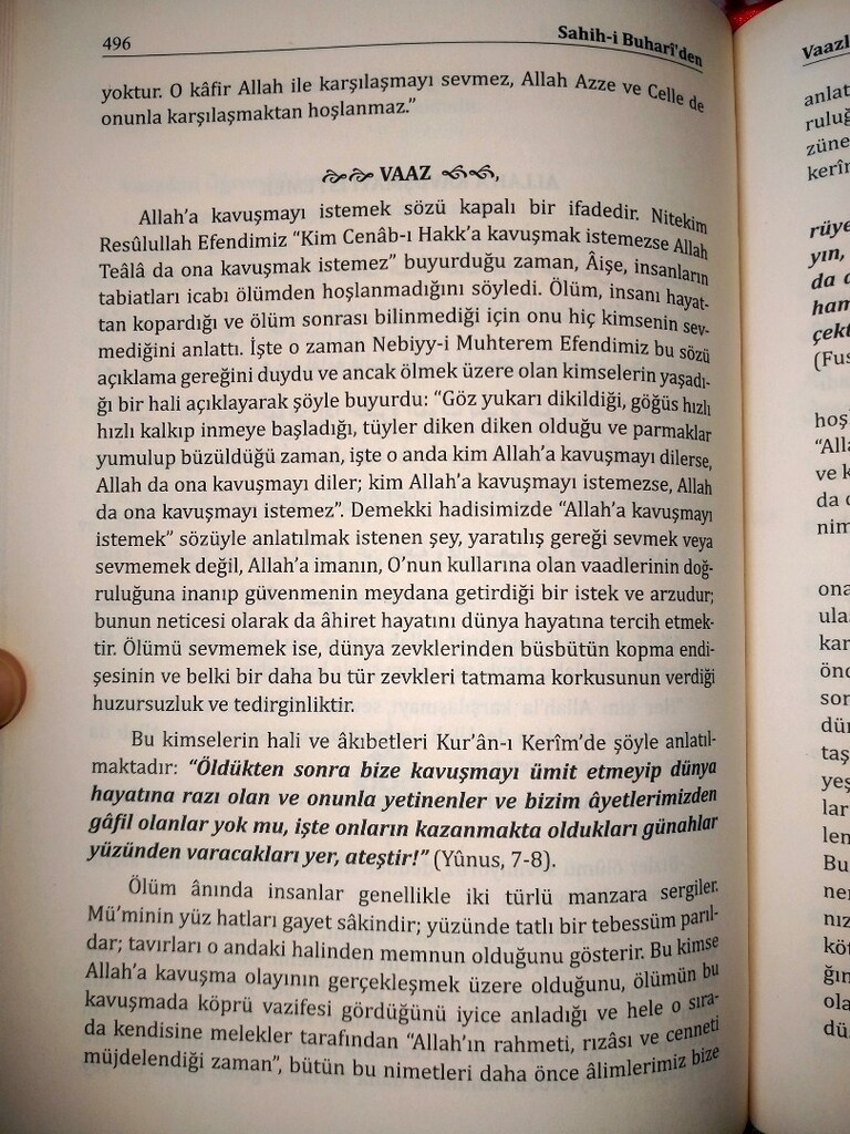Dini kitap Sahihi Buhariden Vaazlar Hadisi şerif ler kitabı - 12