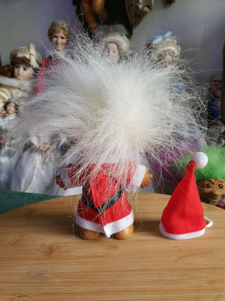 troll oyuncak bebek noel baba vintage - 4