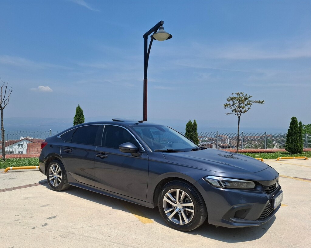 HONDA CIVIC ORIJINAL DEĞİŞENSİZ 182 HP TURBO 2022 MODEL METEOR GRİ - 10