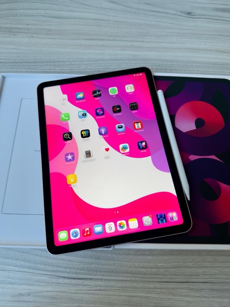 TABLET APPLE İPAD PEMBE M1 ÇİP + KALEM - 3