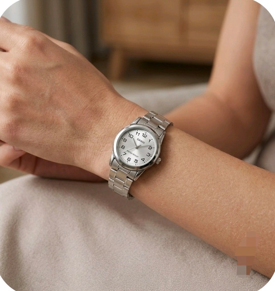 Orjinal Casio Mini Çelik Kasa/Kordon Kadın Klasik Saat - 3