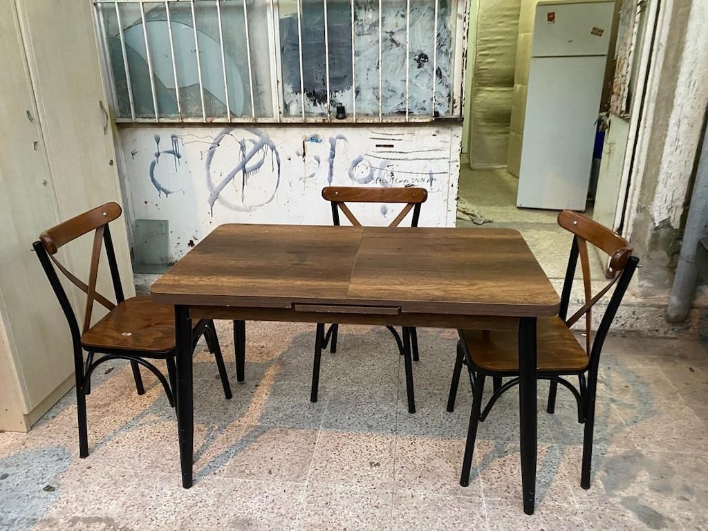 açılır masa 3 adet sandalye - 2
