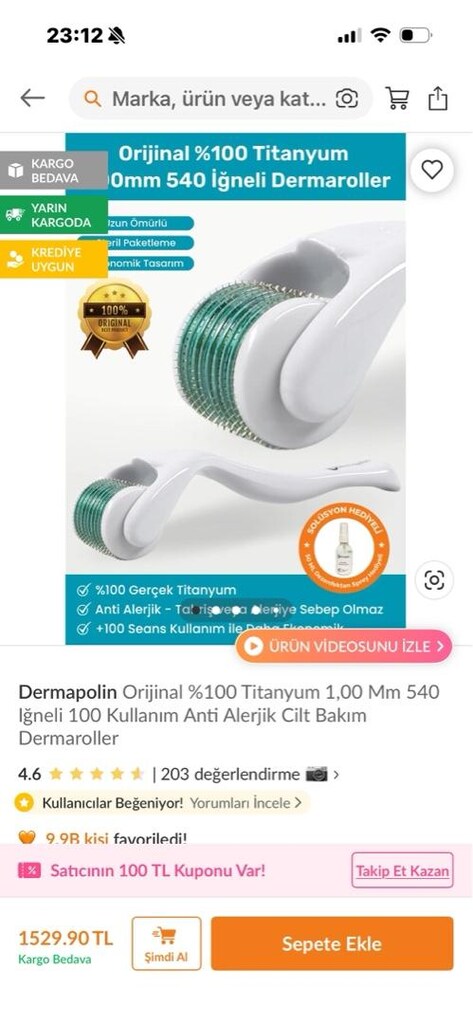 Dermaroller Dermapolin Titanyum - 6
