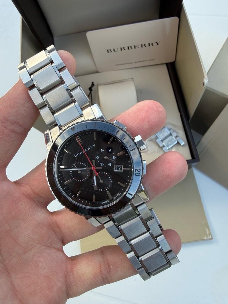 ORJİNAL BURBERRY SWİSS MADE ERKEK KOL SAATİ - 4