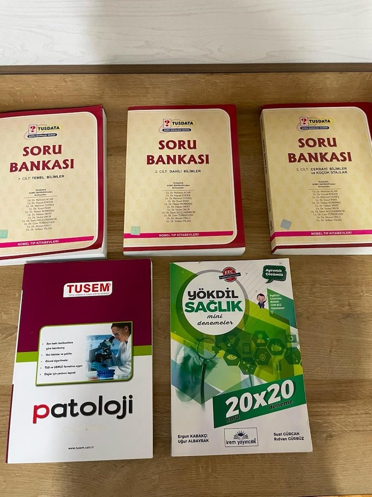 Eksiksiz hiç kullanılmamış TUS hazırlık seti - 5