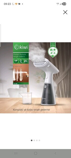 Kiwi portatif buharlı kırışıklık giderici