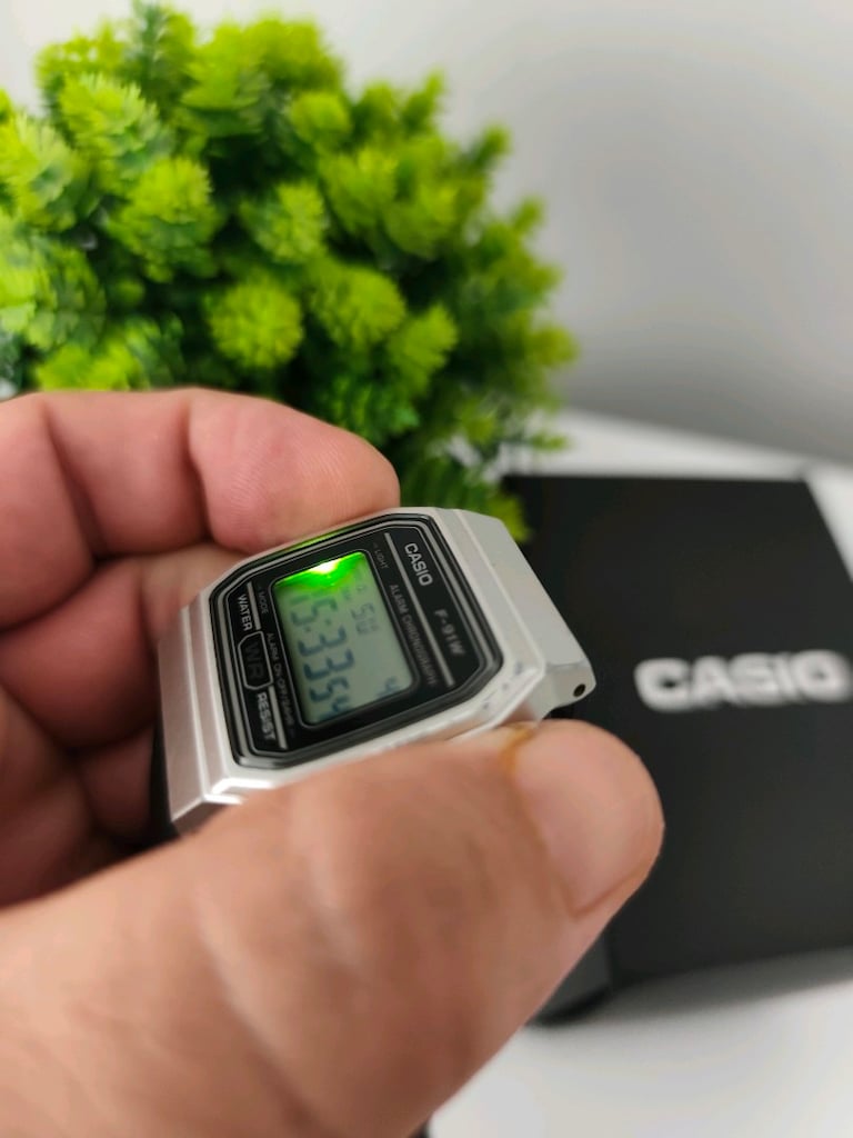 Orjinal Casio F-91W Erkek Saat - 8