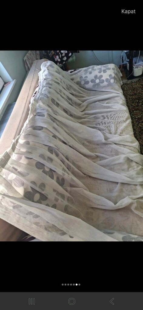 Bohem tarzında, sütlü kahve hafif ve yumuşak dokulu perde,EN140CM,Boy - 6