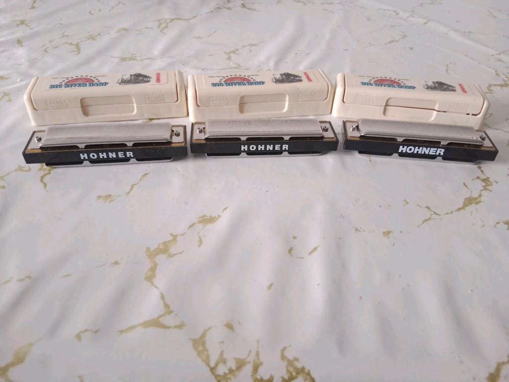 Hohner Big River Harp MS serisi A (La), C (Do) ve G (Sol) mızıka set - 6