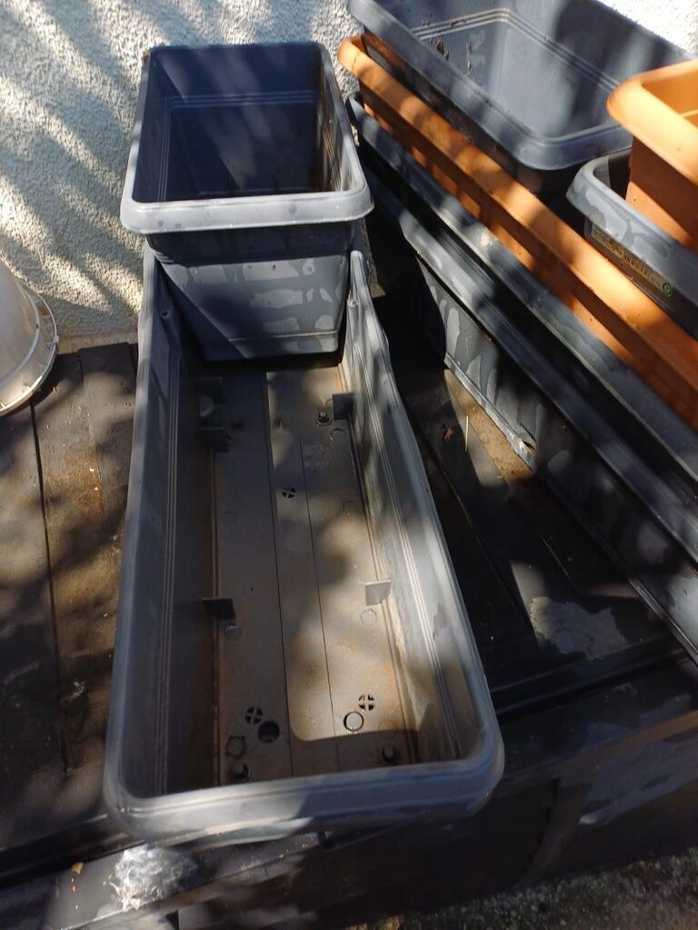 balkon saksıları 3 uzun 3 küçük bahçe balkon saksısı - 3