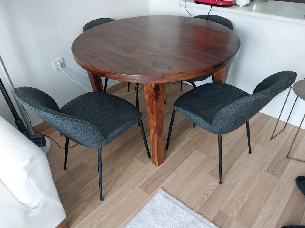 mudo concept masif ahşap yemek masası ve 4 sandalye - 2