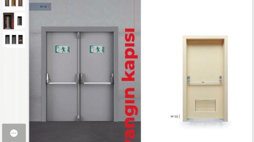 Yangın kapıları tse belgeli özel.standart ölçü - 9