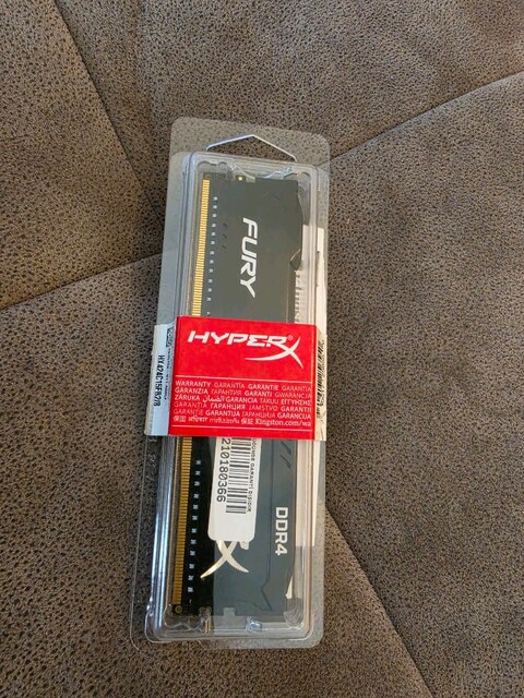 8GB DDR4 - 2400Mhz CL15 HyperX Fury RAM