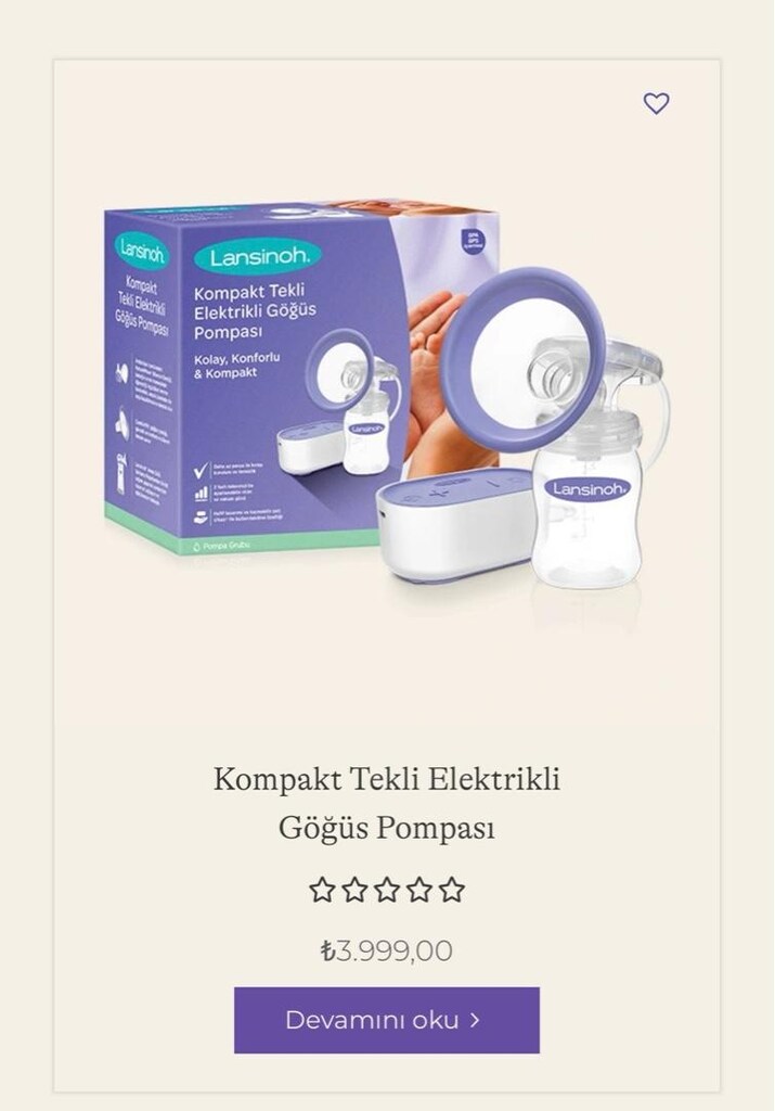 Lansinoh Elektrikli Tekli Gögüs Pompası - 4
