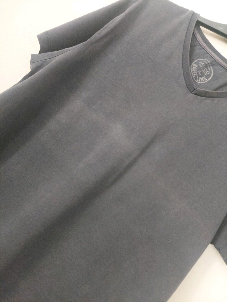MUDO erkek antrasit V yaka tshirt - 6