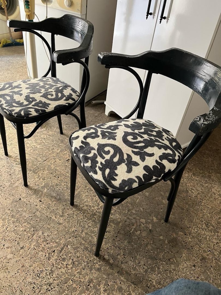 2 adet eskilerden sandalye metal kasa - 2
