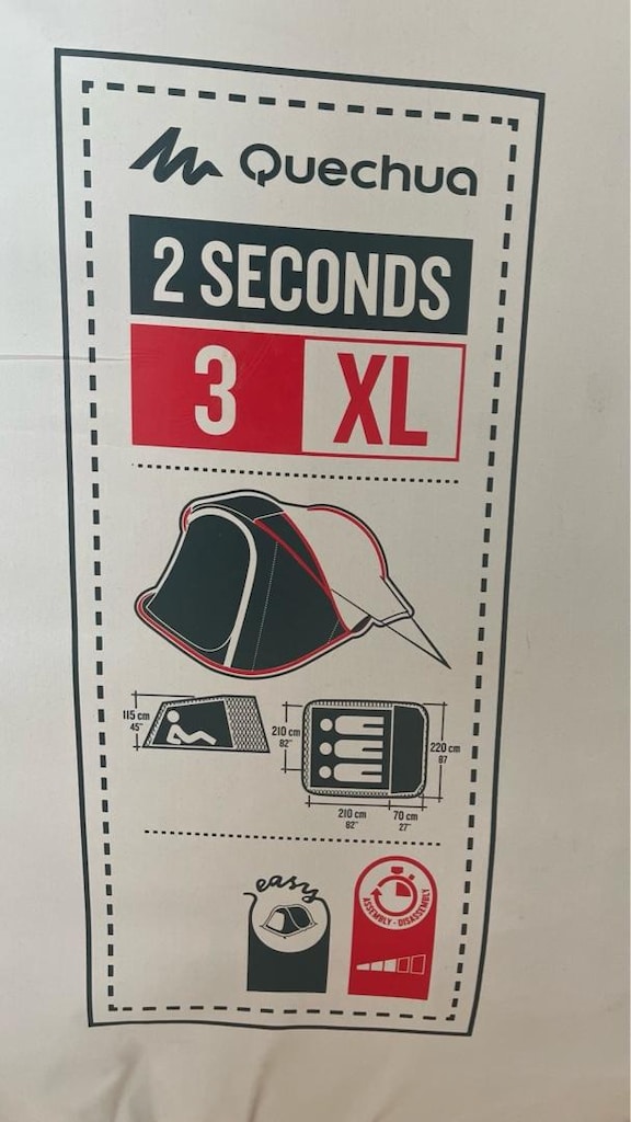 Decathlon Quechua 2 Seconds Fresh&Black 3XL Çadır - 2