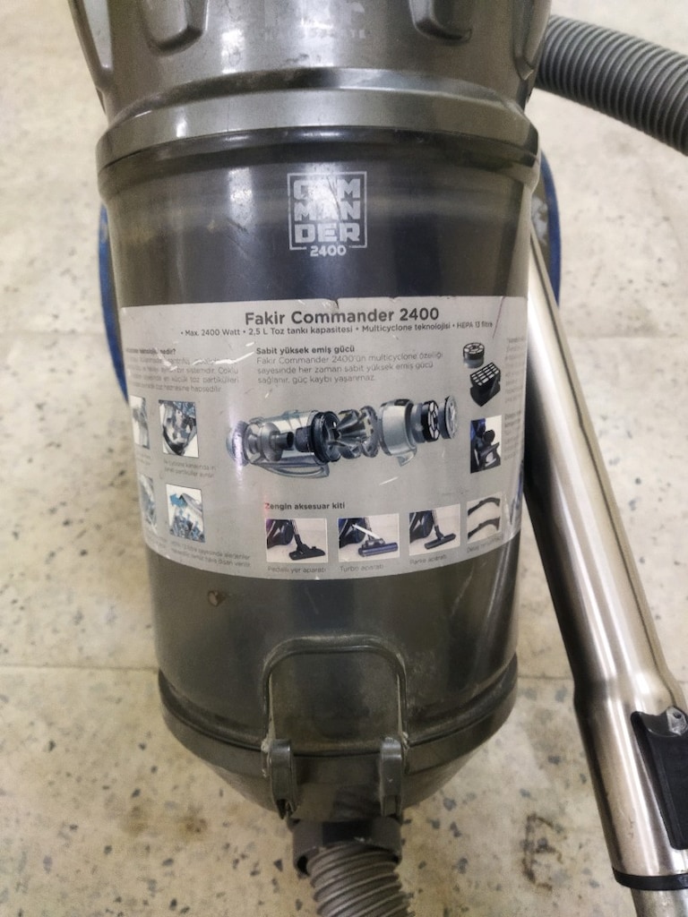 Fakir marka elektrlkli Süpürge 2400 whatt commander torbasız - 5