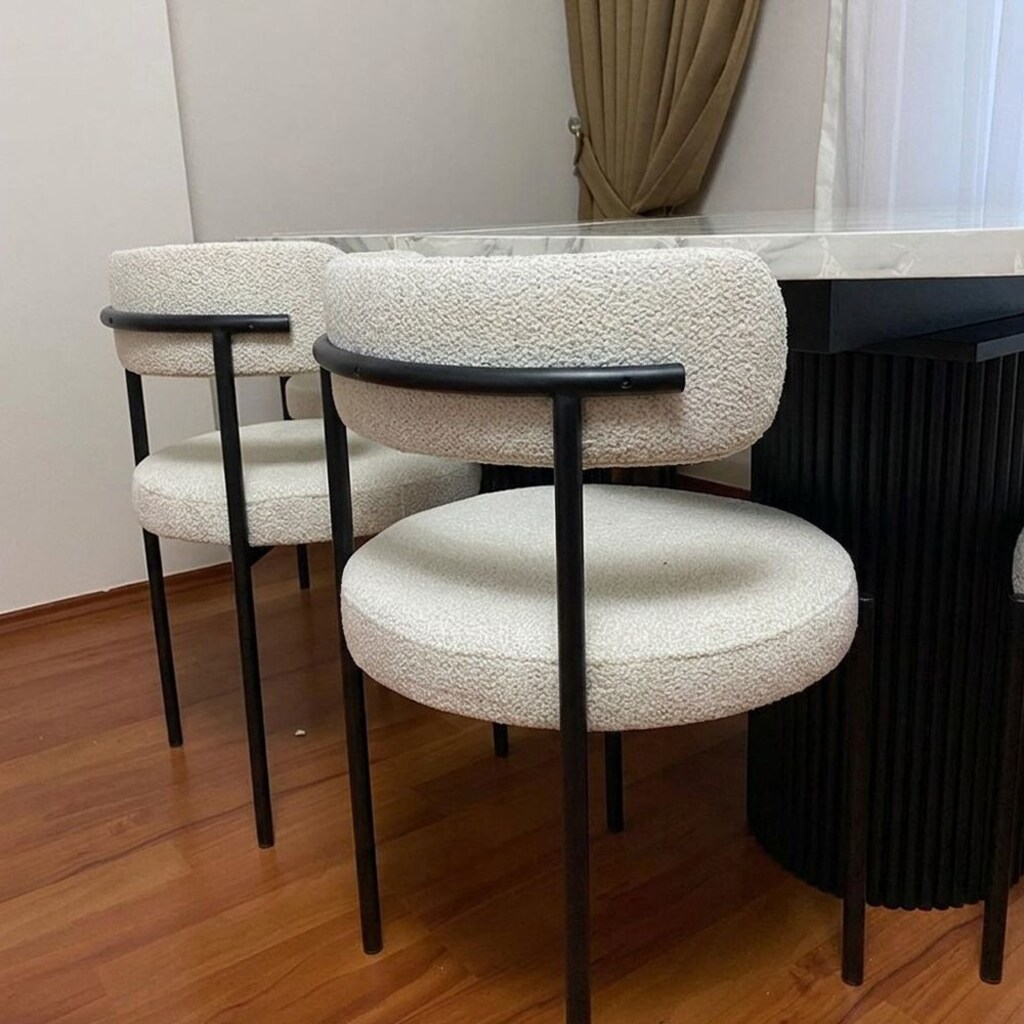 Oklo Masa Takımı Siyah Beyaz AG015 - 3