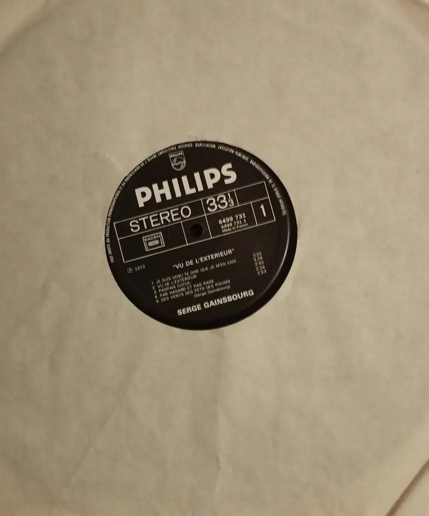 PLAK 33 LÜK SERGE GAINSBOURG - 3