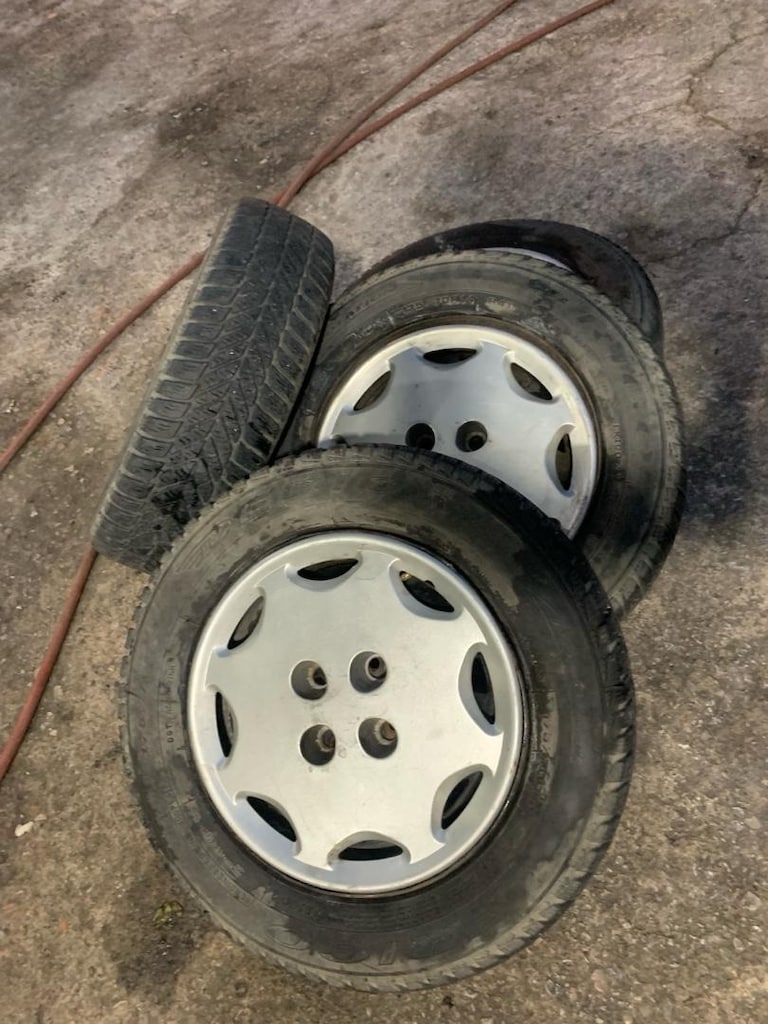 14 inç 4x98 teneke jant lastik takım - 3