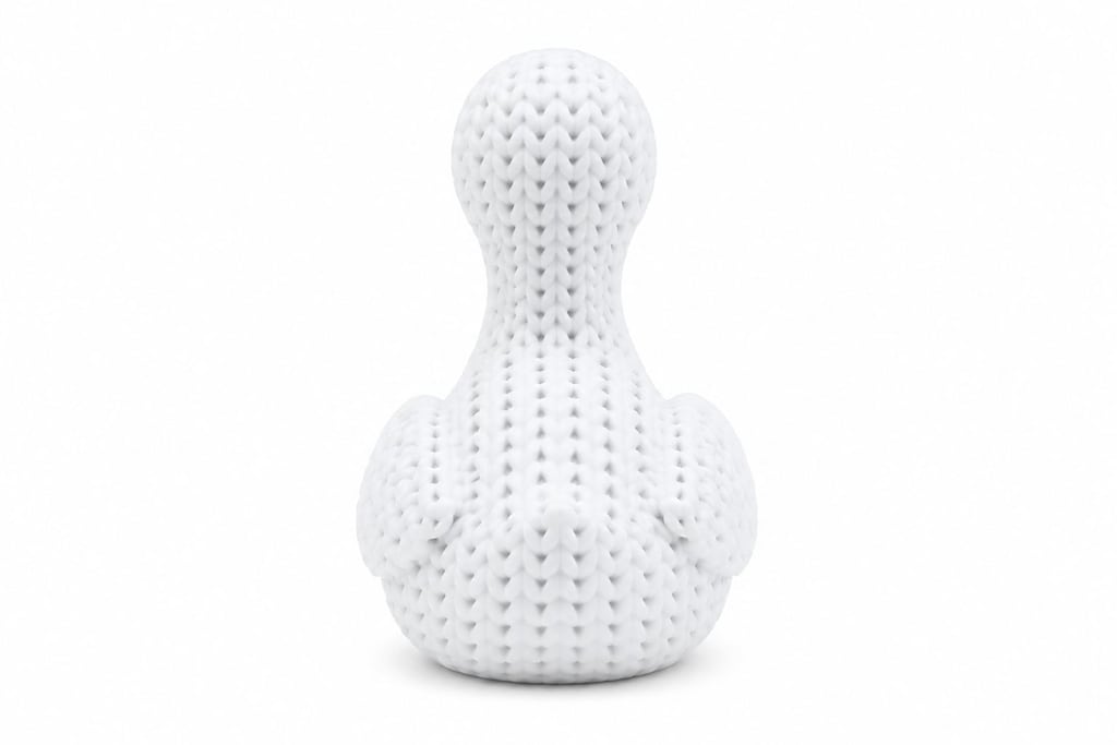Yapı3D Örgü Dokulu Dekoratif Kuğu Figürü Modern - 4