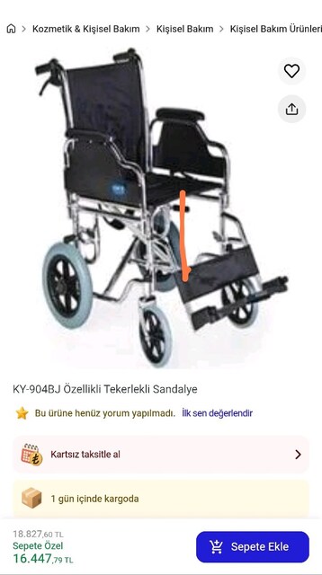 freely ky904bj manuel tekerlekli sandalye Sıfır