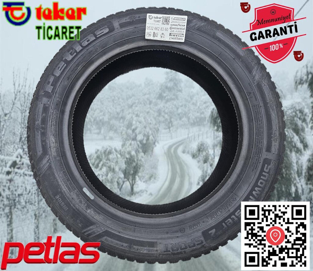 215 55 17 Petlas Snowmaster 2 Sport #kış & kar lastiği# Teker Ticaret - 2