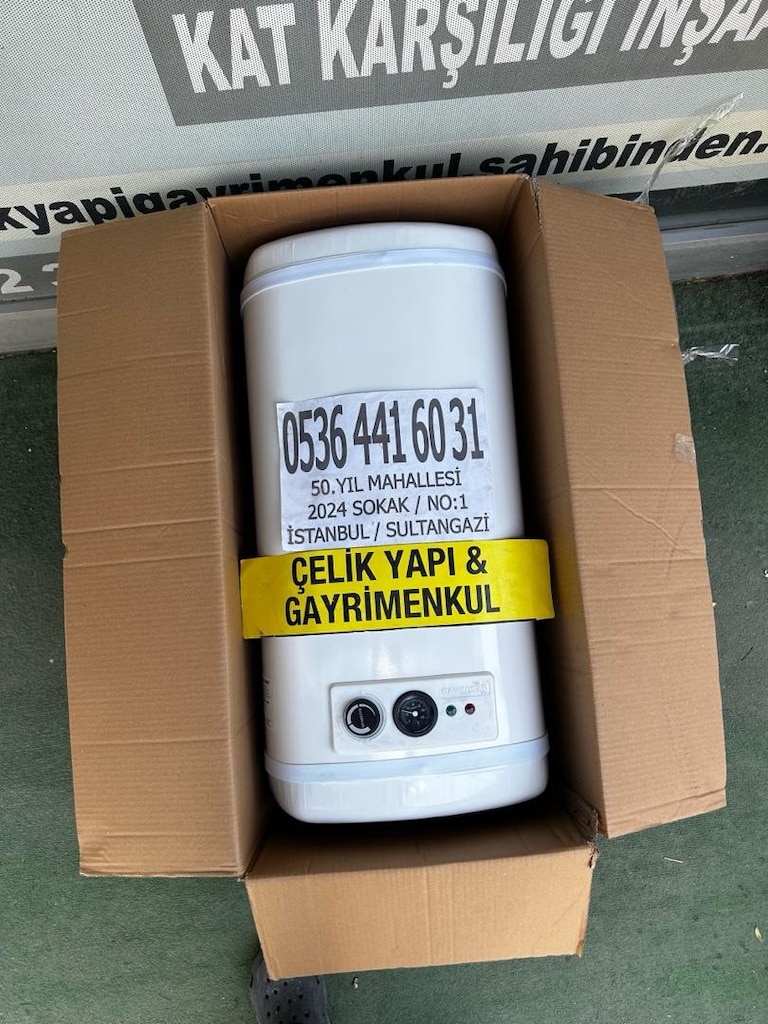 TERMOSİFON 60 LİTRE SIFIR 2 YIL GARANTİLİ ŞOFBEN BÜYÜK BOY KAPALI KUTU - 6