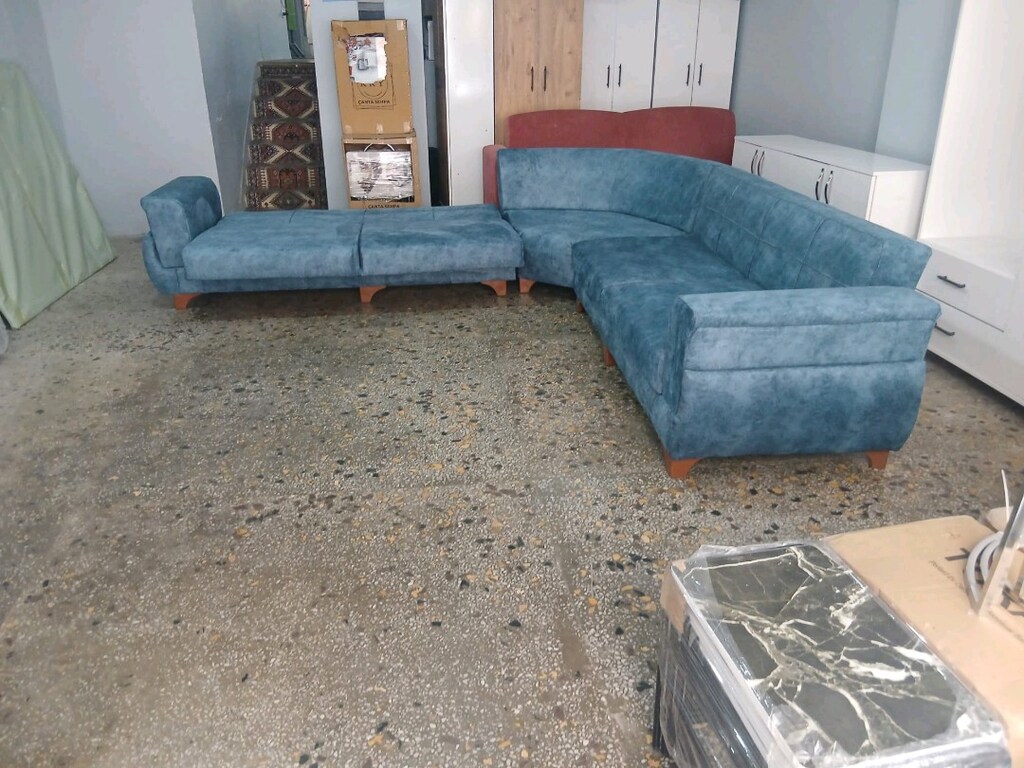 sıfır döşeme L koltuk köşe takımı 3.30x3.30 ölçü - 2