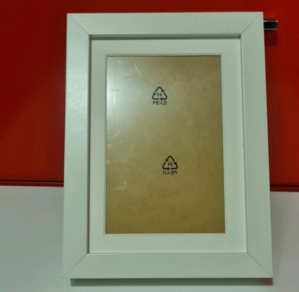 Beyaz ahşap fotoğraf çerçevesi. Tarz ve modern. Sıfır. 15,5x3,5x20 cm - 2